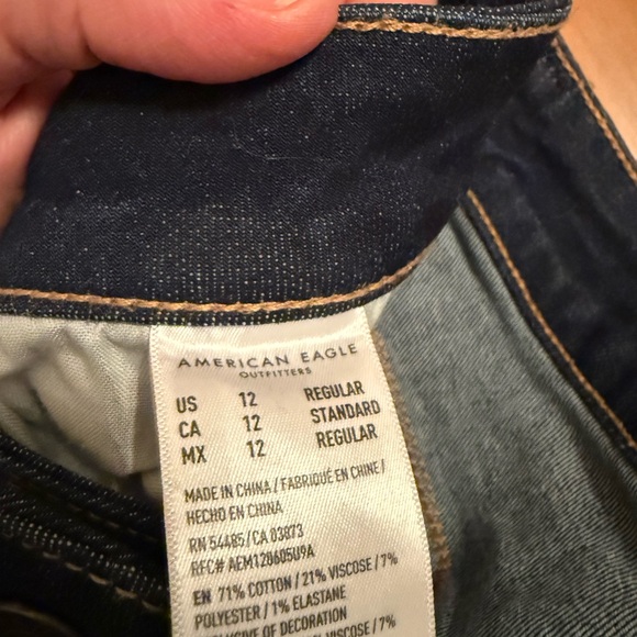 American‎ Eagle Outfitters Women's Dark Blue Skinny Jeans - Picture 4 of 7